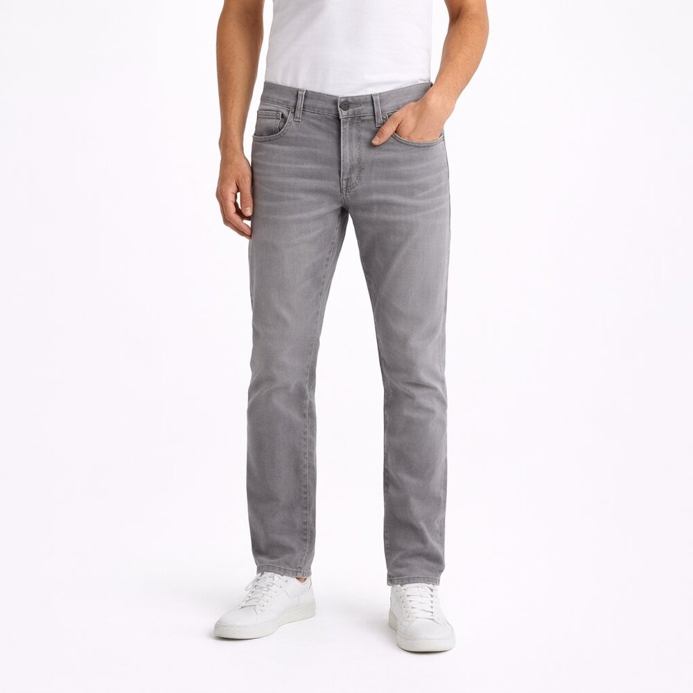 NEW Hudson Blake Slim Straight Jeans Sumatra Gray 34